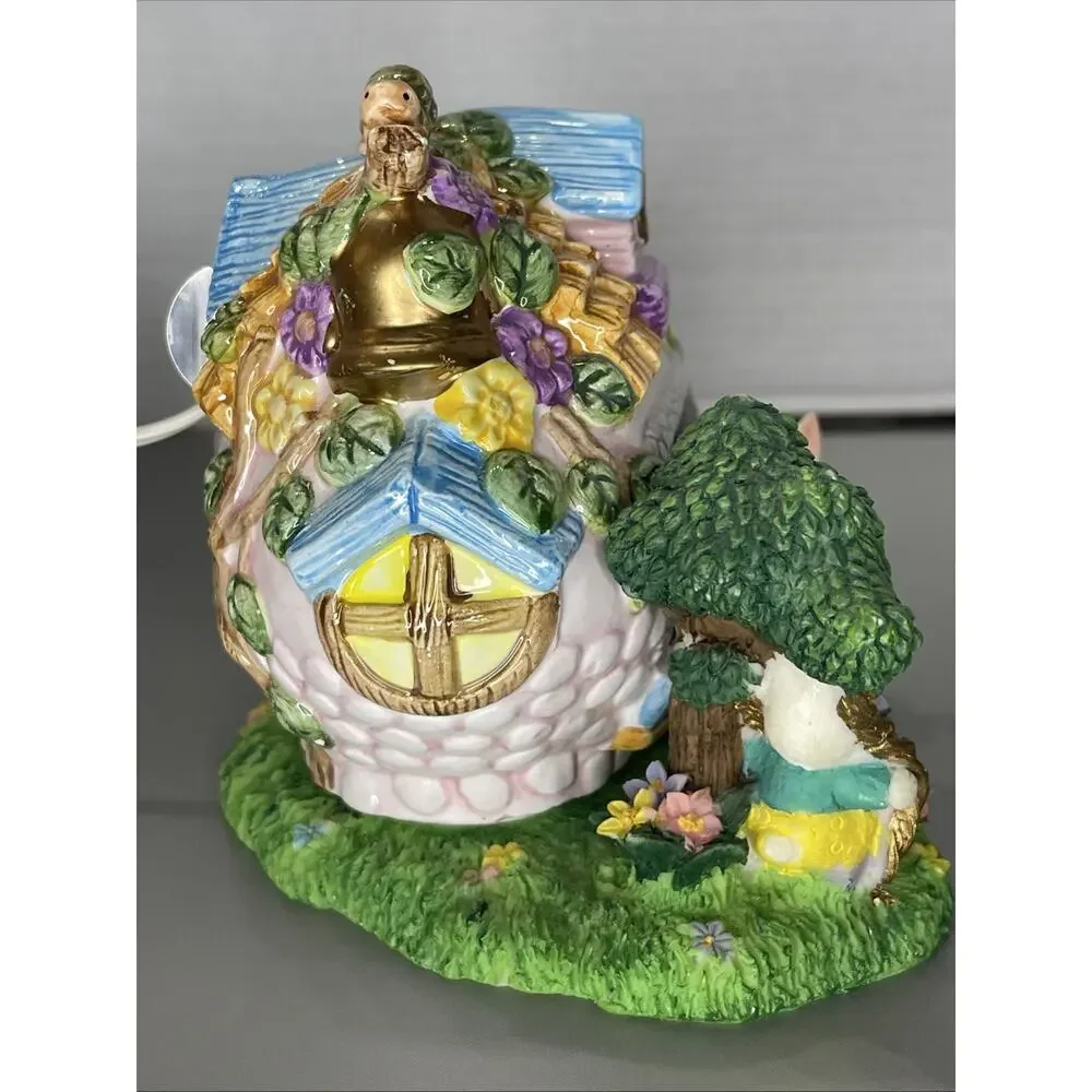 Easter Village Lighted‎ Ceramic School Bunny House Teacher Gift